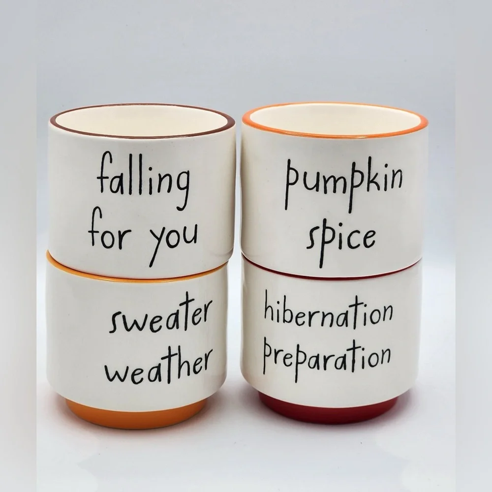 Rae Dunn Peanuts Fall ramekin set of 4 -Brand new!  8oz each - charcuterie cute!